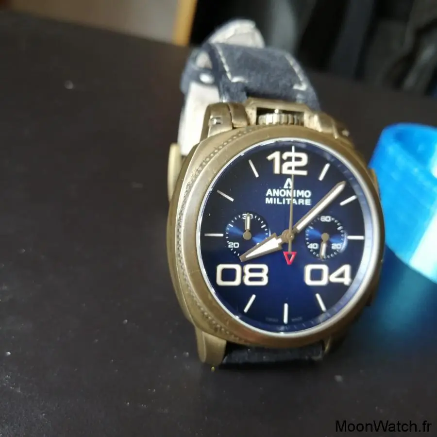 Anonimo Militare Chrono Bronze Revue et Test MoonWatch.fr