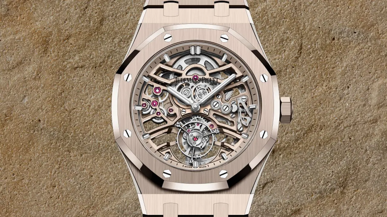 audemars piguet royal oak flying tourbillon sand gold