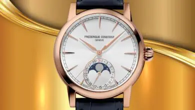 frederique constant classic moonphase date manufacture rose gold