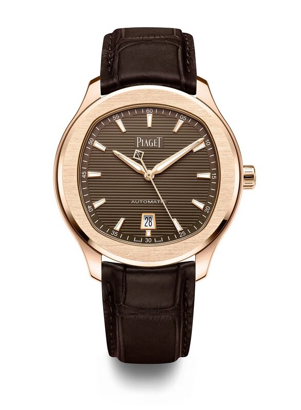 piaget polo date rose gold brown 2
