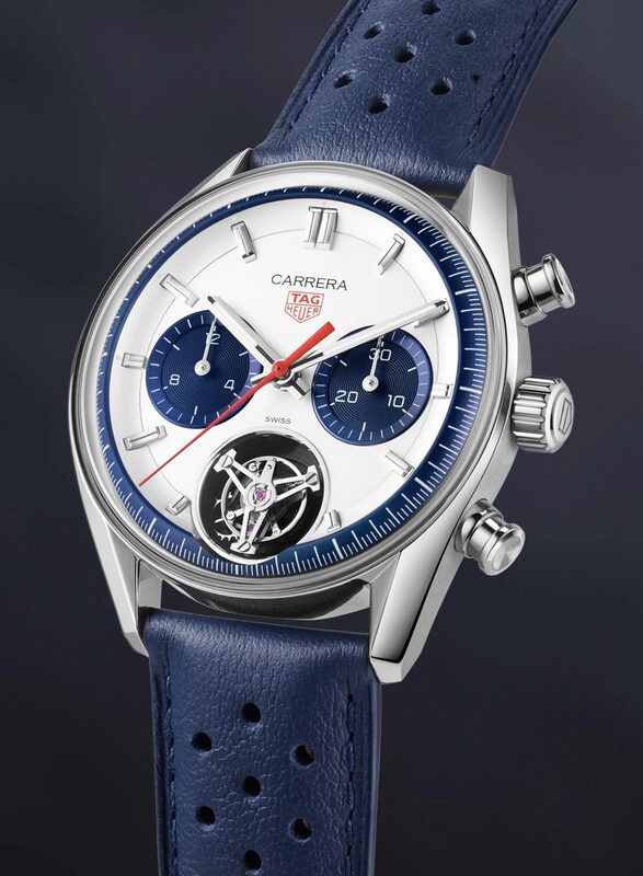 tag heuer carrera chronograph blue panda 1