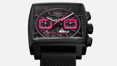 tag heuer monaco chronograph pink skeleton